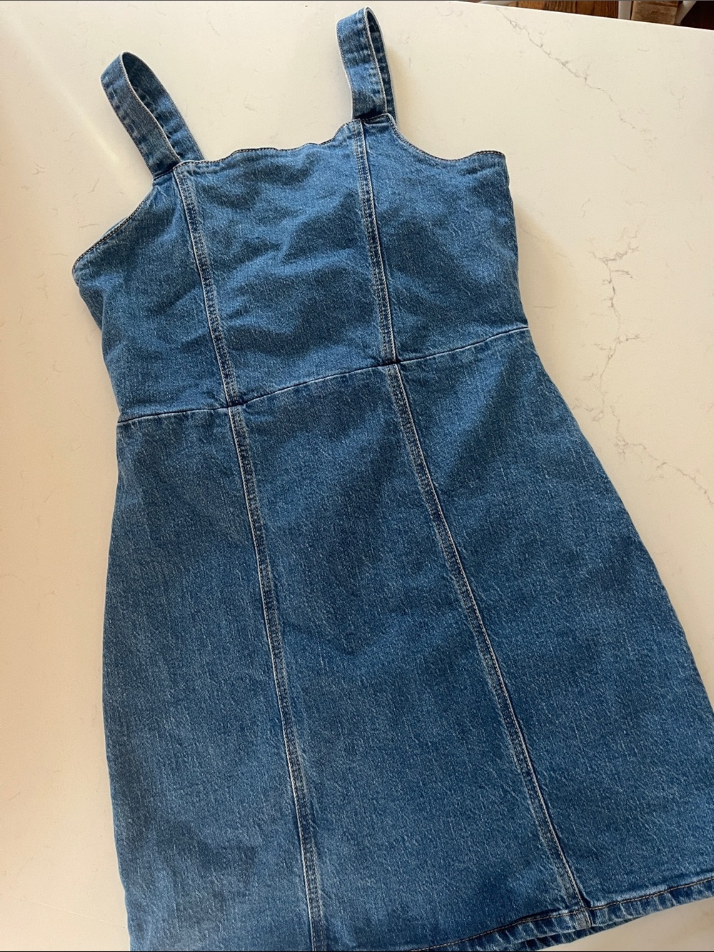 Denim Tank Dress - Classic Blue